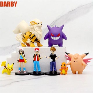 Darby ฟิกเกอร์ Poke-mon Gengar Ash Ketchum Pikachu ของเล่นสําหรับเด็ก