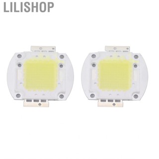 Lilishop 2pcs Round   100W High Power White Light 9600LM 6000K Beads