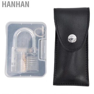 Hanhan Training Lock Kit  Safety Transparent Pick Set for Locksmith