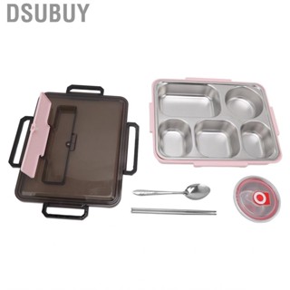 Dsubuy Lunch Box Bento 304 Stainless Steel 5 Compartments Student Thermal  H HD