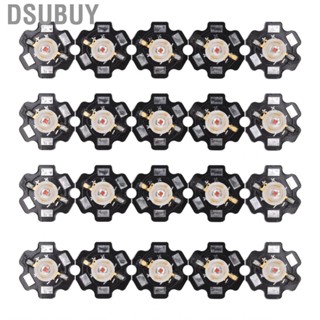 Dsubuy 20Pcs High Power   Light Beads Emitting Diode Yellow DIY Chips