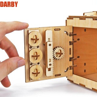 Darby โมเดลล็อกเกอร์ไม้ รูปเกมลอจิก 3D DIY สําหรับครอบครัว