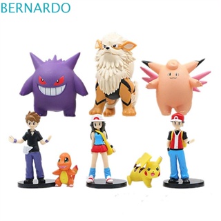 Bernardo ตุ๊กตาฟิกเกอร์ PVC อนิเมะปิกาจู Arcanine Gengar Poke-mon ของเล่น ของขวัญวันเกิด สําหรับเด็ก