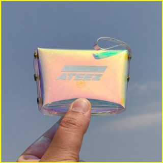 Yb3 ATEEZ A TEEnager Z Laser Gradient กระเป๋าใส่เหรียญ กระเป๋าเครื่องสําอาง กระเป๋าของขวัญ สําหรับเด็กผู้หญิง YEO SANG BY3