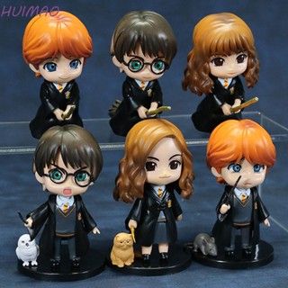 Huimao ฟิกเกอร์แอกชัน พอตเตอร์ Q Posket Hermione Ron Hermione Ron ของขวัญสําหรับเด็ก 6 ชิ้น ต่อชุด