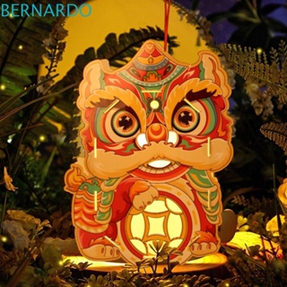 Bernardo โคมไฟ LED แฮนด์เมด รูปสิงโต เรืองแสง แบบพกพา DIY สําหรับเต้นรํา เด็กอนุบาล