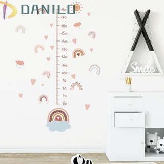 Danilo สติกเกอร์ ลายก้อนเมฆ 3D มีกาวในตัว สีรุ้ง กันน้ํา สําหรับติดตกแต่งห้องนอนเด็กผู้หญิง 2 ชิ้น ต่อชุด