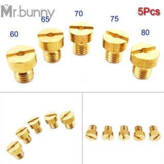 คาร์บูเรเตอร์เจ็ท 50cc 60cc 80cc แบบเปลี่ยน สําหรับรถจักรยาน 5 ชิ้น