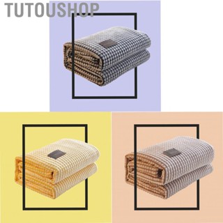 Tutoushop Quilt Double Sided Soft Comfortable  Feeling Cut Flowers Portable Summer Cool  for Office Sofa