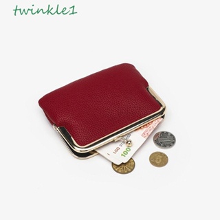 Twinkle1 กระเป๋าใส่เหรียญ หนัง PU ลายดอกไม้ ขนาดเล็ก สําหรับผู้หญิง