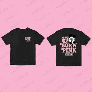 เสื้อยืดแขนสั้นลําลอง คอกลม ผ้าฝ้าย พิมพ์ลาย Kpop Blackpink x VERDY BORN PINK LISA JENNIE ROSE JISOO สําหรับผู้ชาย และผู