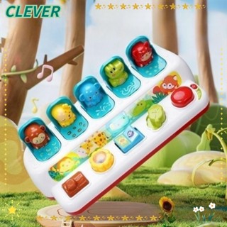 Clever ของเล่นปริศนา รูปการ์ตูนสัตว์ เสริมพัฒนาการเด็ก|เด็กทารก 12-18 เดือน