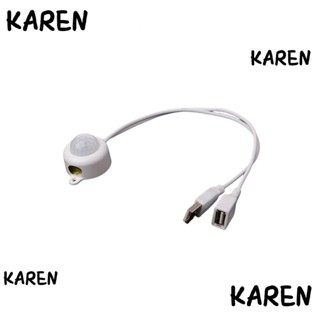 Karen สายไฟ LED สวิตช์สัมผัส USB 5V สีขาว