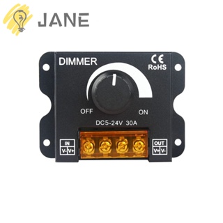 Jane สวิตช์หรี่ไฟ LED โลหะ สีดํา PWM 5V 30A