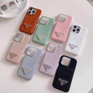 เคสโทรศัพท์มือถือหนังนิ่ม พร้อมช่องใส่บัตร หรูหรา สําหรับ iphone 15promax 15 14 Pro Max 14pro 15pro 15plus