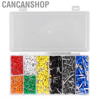 Cancanshop Wire Terminals Kit Brass PP Material Ferrule Crimping Kits for Automobiles Households