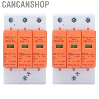 Cancanshop Surge Protector  Flame Retardant Visible Window 3P Arrester Device with Red Green Indicators for Home Electronics