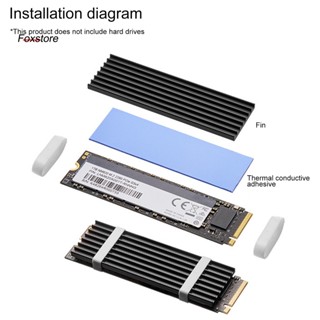 [Fx] ฮีตซิงก์อลูมิเนียม ประสิทธิภาพสูง พร้อมปะเก็นความร้อน สําหรับ Ssd Solution Ssd