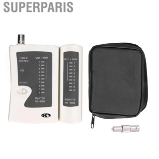 Superparis Network Cable Tester  Automatic Scanning Ergonomic Line Tracer Multiple Function for Construction RJ45 RJ11