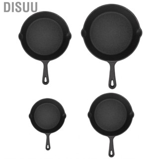 Disuu Cast Iron Skillet Even Heat Spread Pre Seasoned Cook Pan US