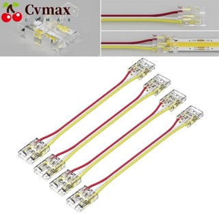 Cvmax แถบเชื่อมต่อสายไฟ LED ทองแดง พลาสติก 3 ขา 10 มม. อุปกรณ์เสริม สําหรับเชื่อม COB