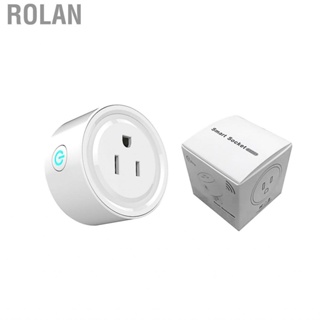 Rolan Smart Home Plug with  and Voice Control 3 Timing Modes Outlet Socket for US
