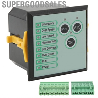 Supergoodsales Generator Controller  Low Oil Pressure Protection Programmable Control Panel Stable Performance Easy To Operate Small Size for Industrial Home