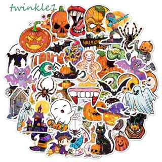 Twinkle1 สติกเกอร์ ลายฟักทอง กันน้ํา สําหรับตกแต่งปาร์ตี้ฮาโลวีน DIY