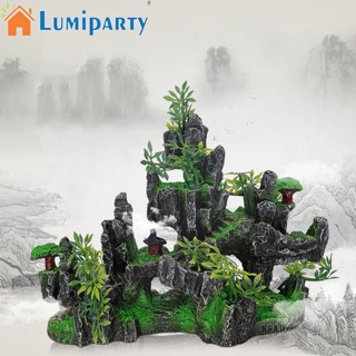 Lumiparty หินเทียมเรซิ่น สองด้าน สําหรับตกแต่งบ้าน พิพิธภัณฑ์สัตว์น้ํา