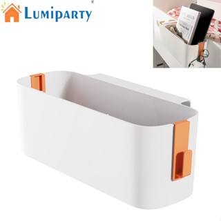 Lumiparty ตะกร้าแขวนเตียงนอน พร้อมตะขอ ถอดออกได้ สําหรับหนังสือ นิตยสาร ของเล่น โทรศัพท์มือถือ