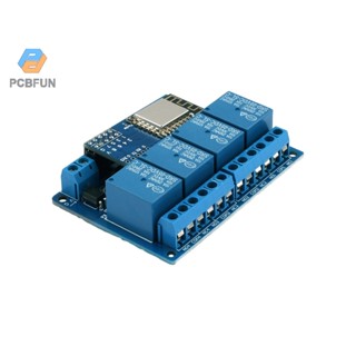 Pcbfun โมดูลรีเลย์ Dc 5v 12v 4/8way Esp8266 พร้อมออปโต้คัปเปลอร์แยก