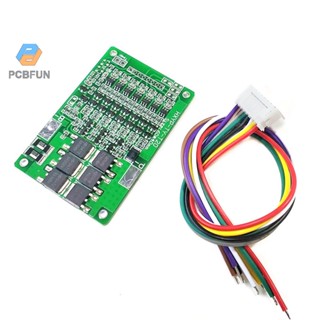 Pcbfun 7s 29.4v 15a 18650 แผ่นบอร์ดโมดูลชาร์จแบตเตอรี่ลิเธียมลิเธียมลิเธียม Bms