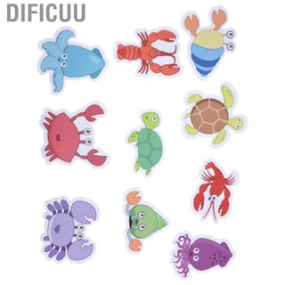 Dificuu 10pcs Bathtub Cartoon  Removable PVC Sea  Decals