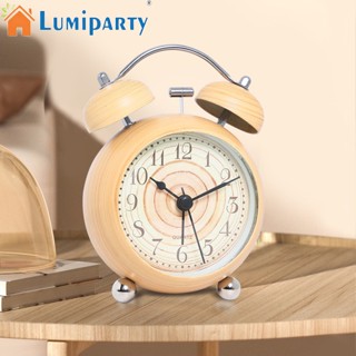 Lumiparty นาฬิกาปลุกอิเล็กทรอนิกส์ ทรงกลม ไร้เสียง ใช้แบตเตอรี่ สําหรับเด็ก