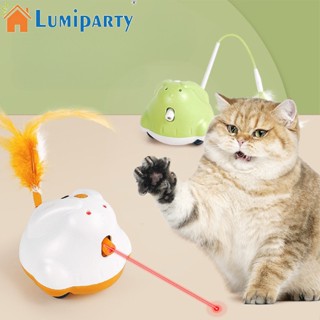 Lumiparty ไม้ตีแมวไฟฟ้า แบบอินฟราเรด ชาร์จ Usb ของเล่นอัตโนมัติ สําหรับแมวในร่ม