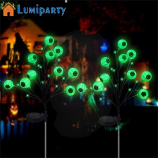 Lumiparty โคมไฟ พลังงานแสงอาทิตย์ ทนฝน แดด สําหรับตกแต่งปาร์ตี้ฮาโลวีน 2 แพ็ค