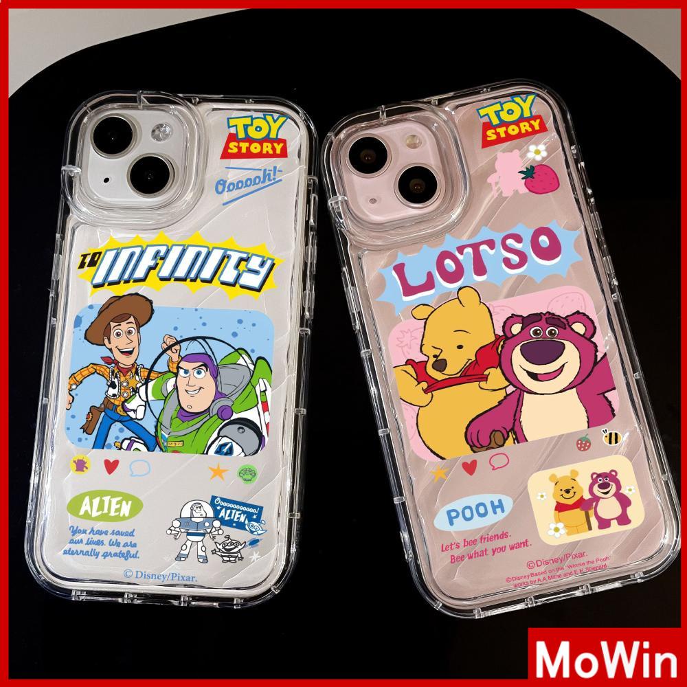 Mowin - เข้ากันได้สำหรับ 15 เคสไอโฟน11 เคส iphone 11 กรณีระลอกน้ำโปร่งใสเคสนุ่มป้องกันการกระแทกน่ารักการ์ตูนคาวบอยเข้ากันได้กับ iPhone 13 12 PRO MAX XR XS 7Plus 8 PLUS