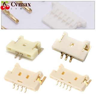 Cvmax ตัวเชื่อมต่อสายไฟ ทองแดง 2 3 4 5 พิน Mx1.25 มม. SMD Pin Header Mx1.25 มม. 10 ชิ้น