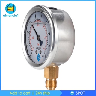 [Almencla1] เกจวัดเครื่องดูดฝุ่น กลีเซอรีน -1- -30-60hg/psi -1-7bar -30- psi