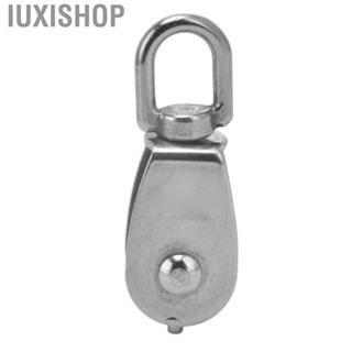 Iuxishop Double Swivel Pulley Stainless Steel Wheel Lifting Rope Rigging