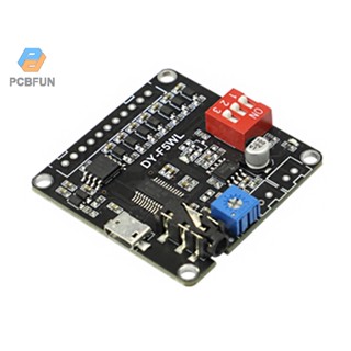 Pcbfun โมดูลควบคุมเครื่องเล่นเพลง Mp3 Dc3.7-5v 5w 32 เมตร