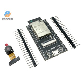 บอร์ดไมโครคอนโทรลเลอร์ Pcbfun Esp32 Wrover Dev พร้อมโมดูลบลูทูธกล้อง Ov2640 Wi-fi