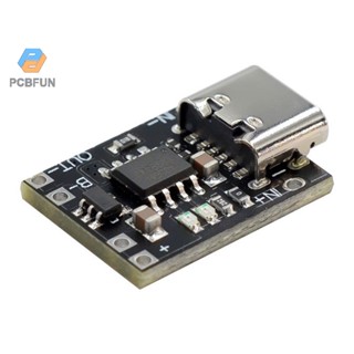 Pcbfun บอร์ดโมดูลชาร์จแบตเตอรี่ลิเธียม 1a 3.7v4.2v Type-C