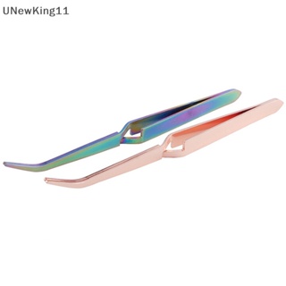 Unewking แหนบสเตนเลส แบบไขว้ สําหรับตกแต่งเล็บ 1 ชิ้น