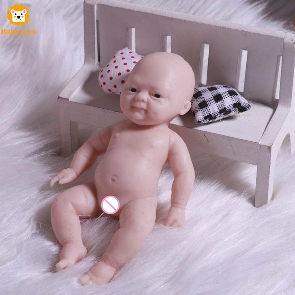 ตุ๊กตาเด็กแรกเกิด ซิลิโคน ขนาดเล็ก 4.33 นิ้ว สําหรับเด็ก SHOPSKC1484