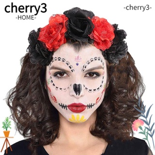 Cherry3 ที่คาดผมคอสเพลย์ รูปแมงมุม ดอกไม้ สไตล์ฮาโลวีน เรโทร