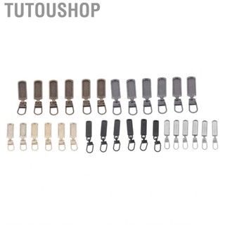 Tutoushop 6Pcs Zipper Pull Tab Rustproof Detachable Colred Replacement US