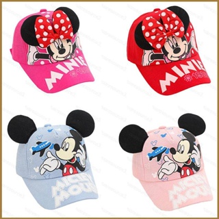 Sq3 หมวกเบสบอล กันแดด ลาย Disney Mickey Minnie น่ารัก อเนกประสงค์ สําหรับเด็ก