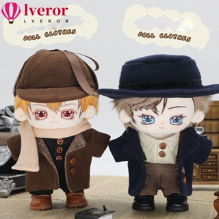 Lveror ชุดเสื้อแจ็กเก็ตลําลอง ผ้าฝ้าย 20 ซม. 1/12 20 ซม. คุณภาพสูง สําหรับตุ๊กตา 1 ชิ้น 1 ชุด