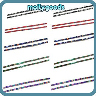 Moilyhd สายคล้องแว่นตา แบบคล้องคอ ปรับได้ สีแดง สีเขียว สีฟ้า สีดํา 10 ชิ้น